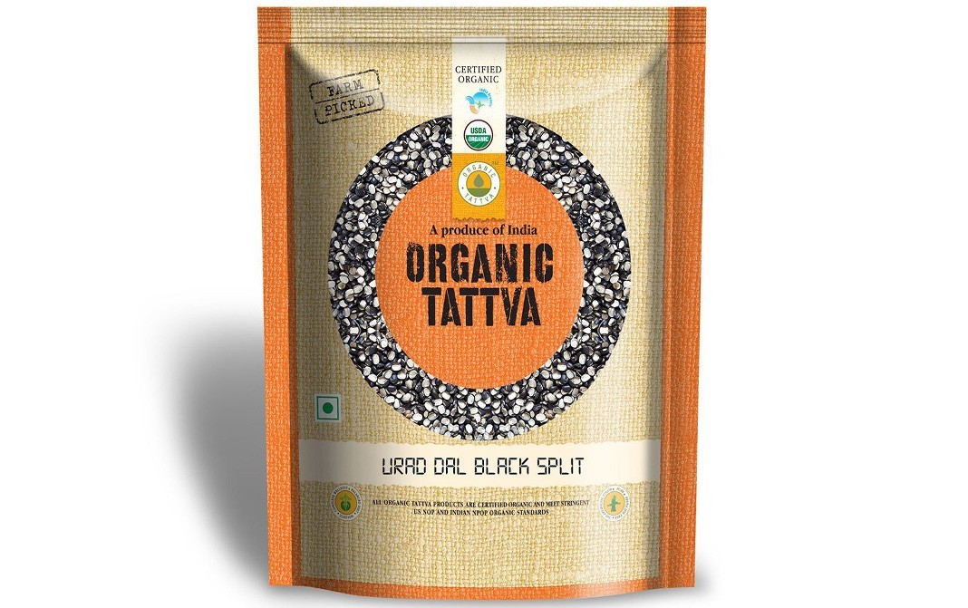 Organic Tattva Urad Dal Black Split    Pack  500 grams